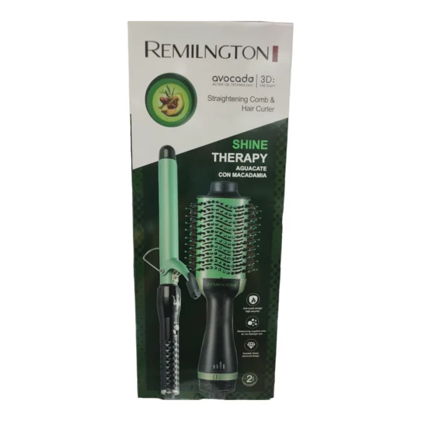 Set pinza + cepillo secador remilngton